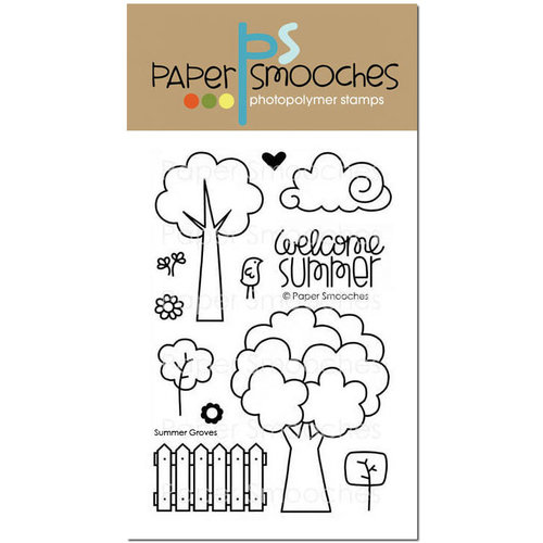 Paper Smooches - Clear Acrylic Stamps - Summer Groves