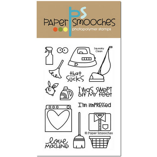 Paper Smooches - Clear Acrylic Stamps - Squeaky Clean