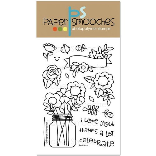 Paper Smooches - Clear Acrylic Stamps - Best Buds