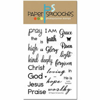 Paper Smooches - Clear Acrylic Stamps - Faith Sampler