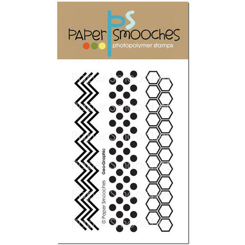 Paper Smooches - Clear Acrylic Stamps - Geo-Graphic