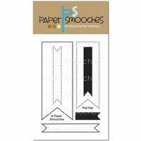 Paper Smooches - Clear Acrylic Stamps - Flag Tags