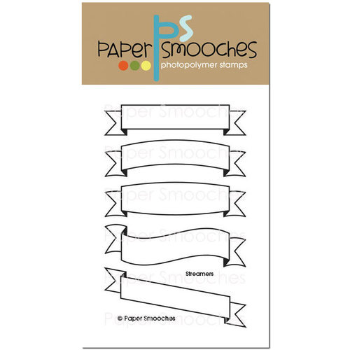 Paper Smooches - Clear Acrylic Stamps - Streamers