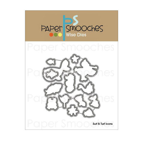 Paper Smooches - Dies - Surf and Turf Icons