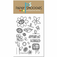 Paper Smooches - Clear Acrylic Stamps - Friendly Flowers