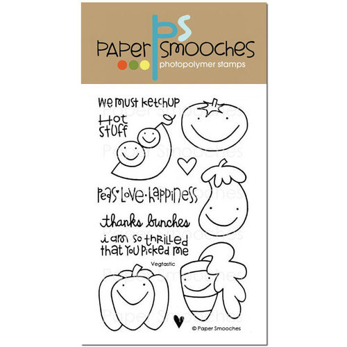 Paper Smooches - Clear Acrylic Stamps - Vegtastic