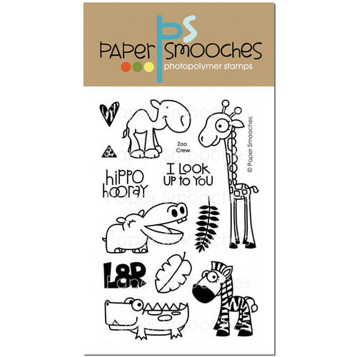 Paper Smooches - Clear Acrylic Stamps - Zoo Crew