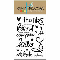 Paper Smooches - Clear Acrylic Stamps - Bold Buzzwords