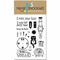 Paper Smooches - Clear Acrylic Stamps - Tick Tock