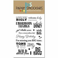 Paper Smooches - Clear Acrylic Stamps - Huge Hugs 2