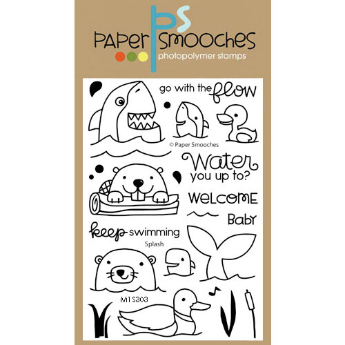 Paper Smooches - Clear Acrylic Stamps - Splash