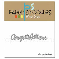 Paper Smooches - Dies - Congratulations