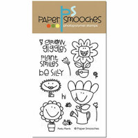 Paper Smooches - Clear Acrylic Stamps - Perky Plants