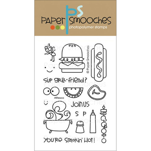 Paper Smooches - Clear Acrylic Stamps - Alfresco