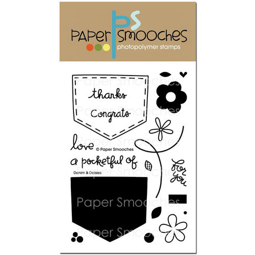 Paper Smooches - Clear Acrylic Stamps - Denim and Daisies