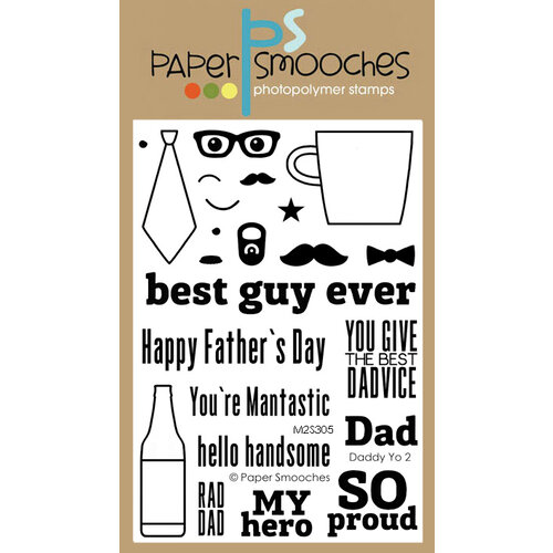 Paper Smooches - Clear Photopolymer Stamps - Daddy Yo 2