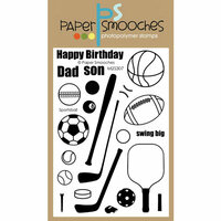 Paper Smooches - Clear Photopolymer Stamps - Sportsball