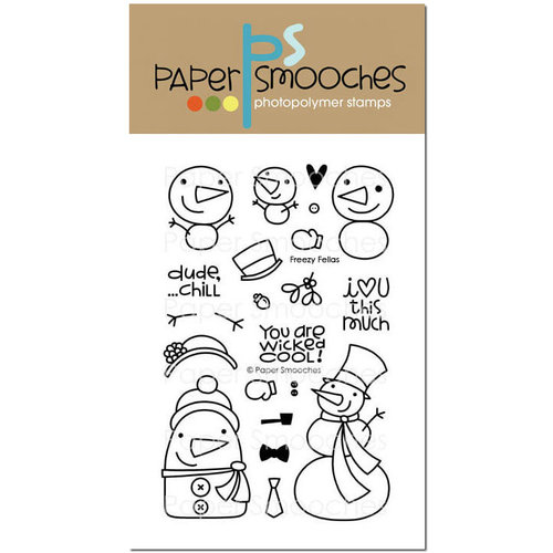 Paper Smooches - Christmas - Clear Acrylic Stamps - Freezy Fellas