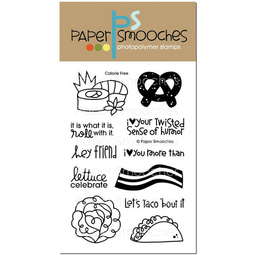 Paper Smooches - Clear Acrylic Stamps - Calorie Free