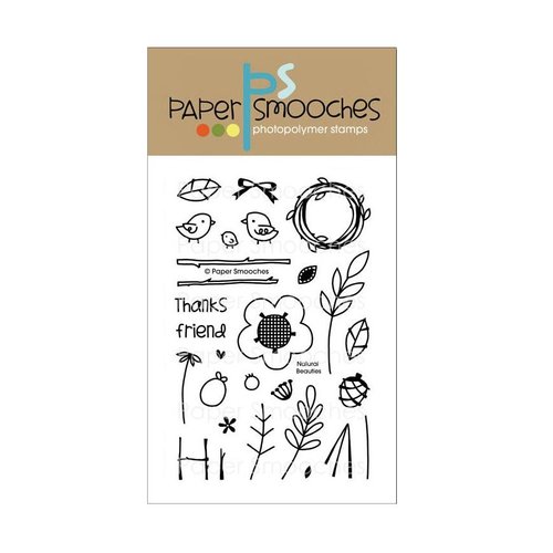 Paper Smooches - Clear Acrylic Stamps - Natural Beauties