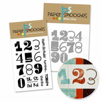 Paper Smooches - Die and Acrylic Stamp Set - Digits Numbers Bundle