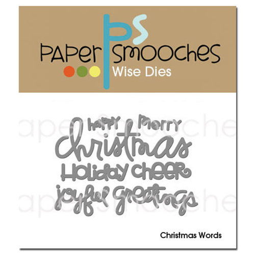 Paper Smooches Christmas Words Dies