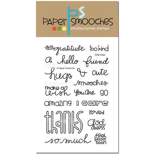 Paper Smooches - Clear Acrylic Stamps - Chit Chat