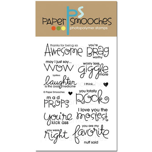 Paper Smooches - Clear Acrylic Stamps - Uplifters