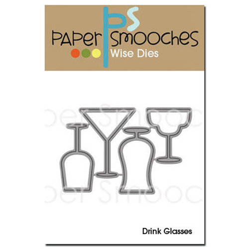 Paper Smooches Drink Glasses Dies