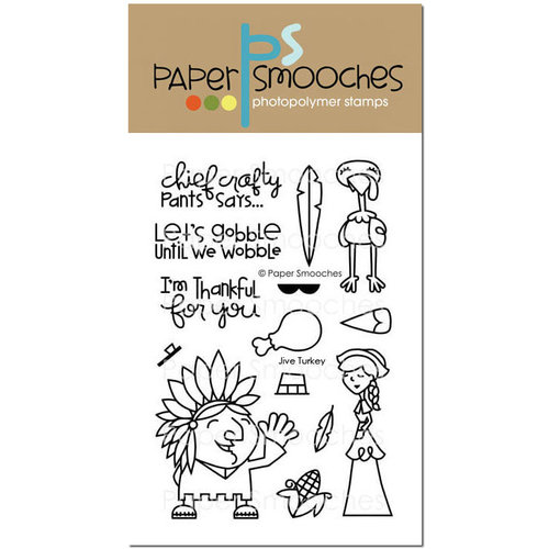 Paper Smooches - Clear Acrylic Stamps - Jive Turkey