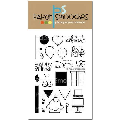 Paper Smooches - Clear Acrylic Stamps - Hullabaloo