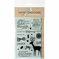 Paper Smooches - Christmas - Clear Acrylic Stamps - A Holy Holiday