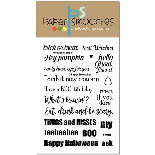 Paper Smooches - Clear Acrylic Stamps - Halloween Sampler