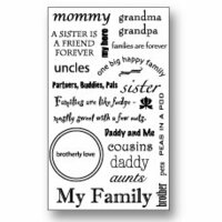 Piggy Tales - Rub-Ons - My Family, CLEARANCE