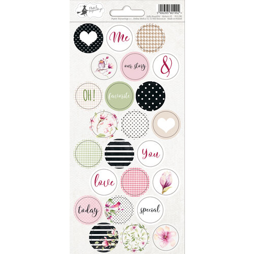 P13 - Hello Beautiful Collection - Cardstock Sticker Sheet - Three