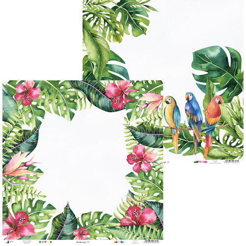 P13 - Lets Flamingle Collection - 12 x 12 Double Sided Paper - 02