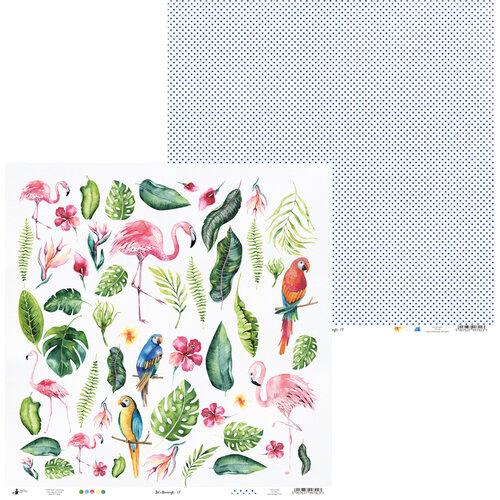 P13 - Lets Flamingle Collection - 12 x 12 Double Sided Paper - 07