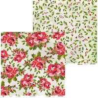 P13 - Rosy Cosy Christmas Collection - 12 x 12 Double Sided Paper - 02