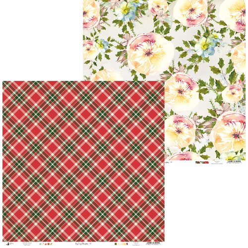 P13 - Rosy Cosy Christmas Collection - 12 x 12 Double Sided Paper - 03