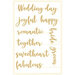 P13 - Always and Forever Collection - Light Chipboard Embellishments - Set 07