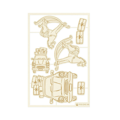 P13 - Christmas Charm Collection - Light Chipboard Embellishments - Set 02 P13 - Christmas Charm Collection - Light Chipboard Embellishments - Set 02