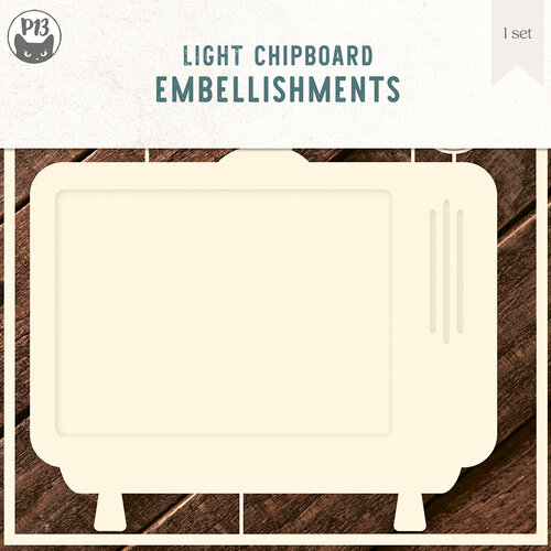 P13 - Light Chipboard Embellishments - TV