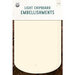 P13 - Light Chipboard Embellishments - Large Tags - Set 03