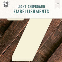 P13 - Light Chipboard Embellishments - Deco Base - 8 x 8 Numbers - 7