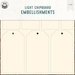P13 - Light Chipboard Embellishments - Small Tags - Set 03