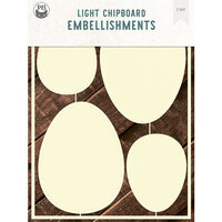 P13 - Light Chipboard Deco Base - Easter Eggs