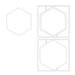 P13 - Light Chipboard Deco Base - 6 x 6 Hexagon