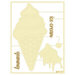 P13 - Light Chipboard Embellishments - Deco Base - Ice Cream