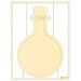 P13 - Light Chipboard Embellishments - Deco Base - 6 x 8 Bottle