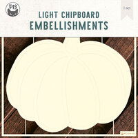 P13 - Light Chipboard Embellishments - Deco Base - 6 x 8 Pumpkin
